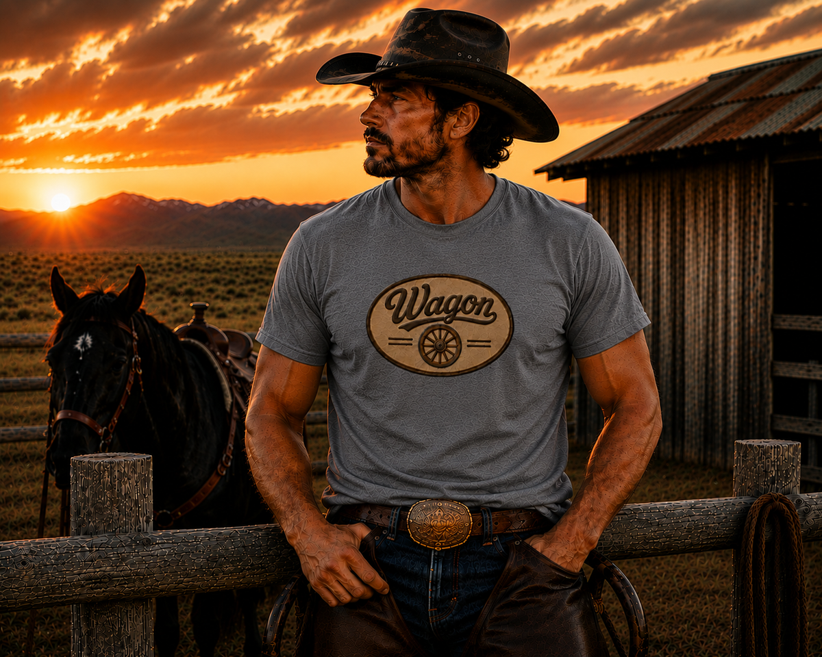 The "Wagon Wheel" grey t-shirt