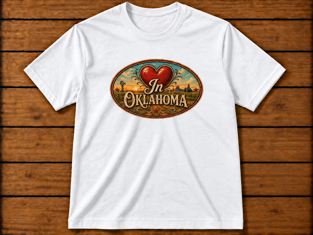 The "Love in Oklahoma" white t-shirt