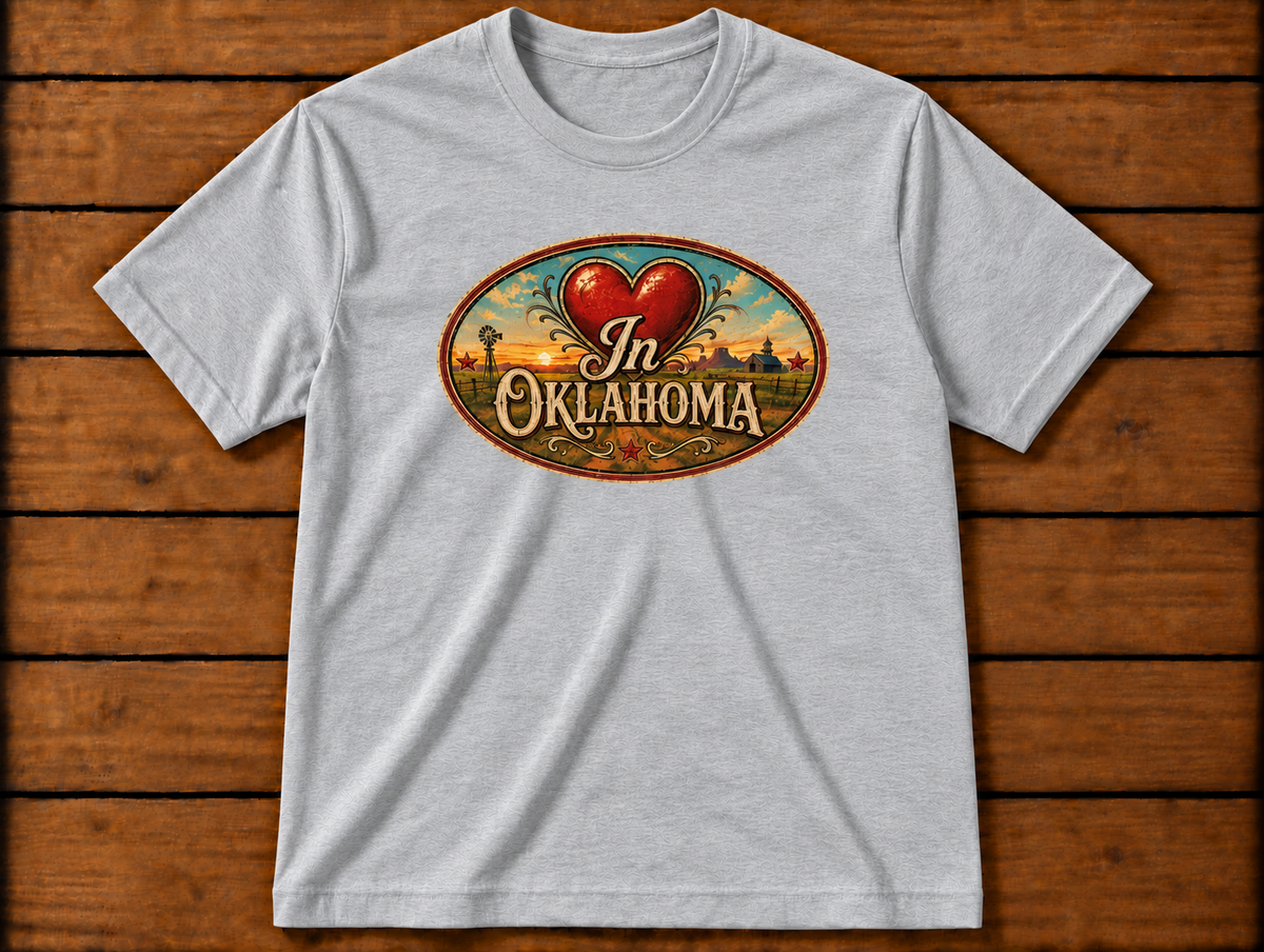 The "Love in Oklahoma" grey t-shirt