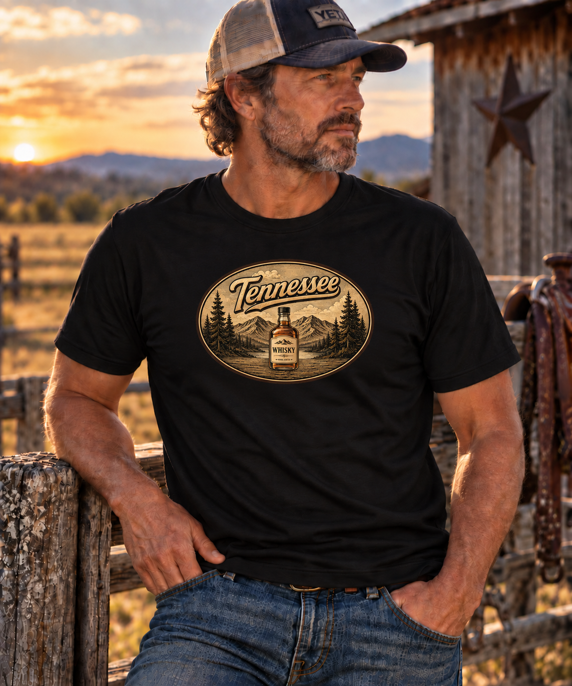 The "Tennessee" black t-shirt