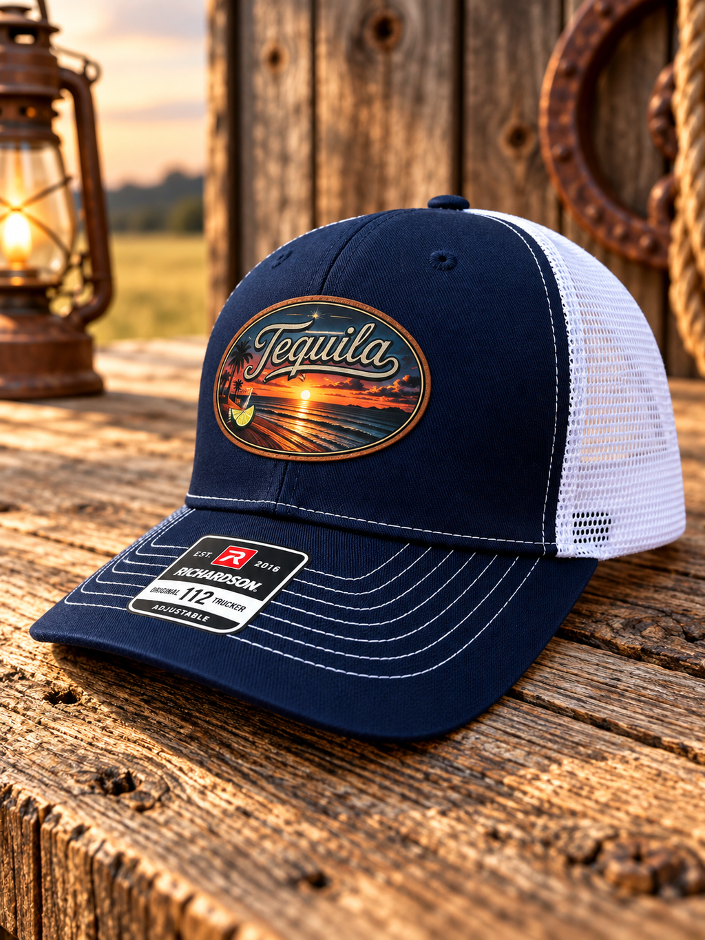 The "Tequila Sunrise" Trucker Cap