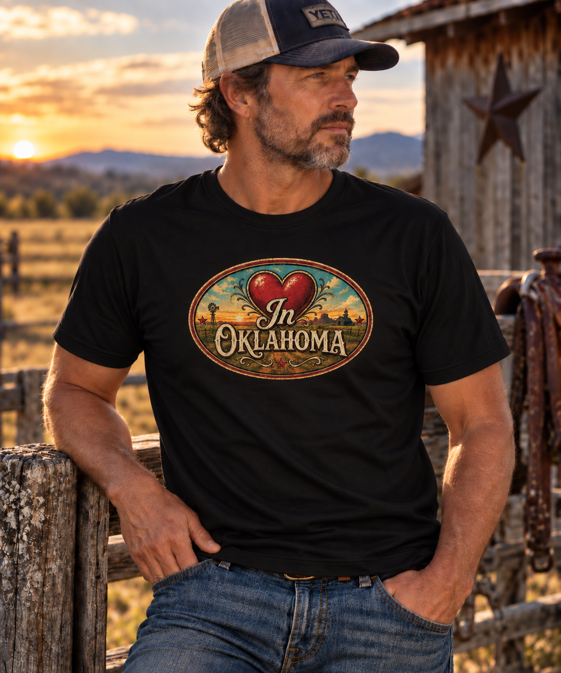 The "Love in Oklahoma" black t-shirt