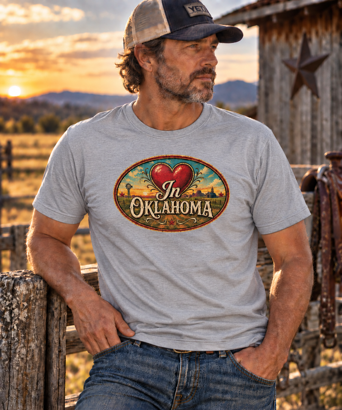 The "Love in Oklahoma" grey t-shirt