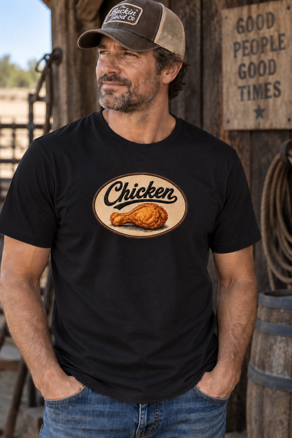 The "Chicken Fried" black t-shirt