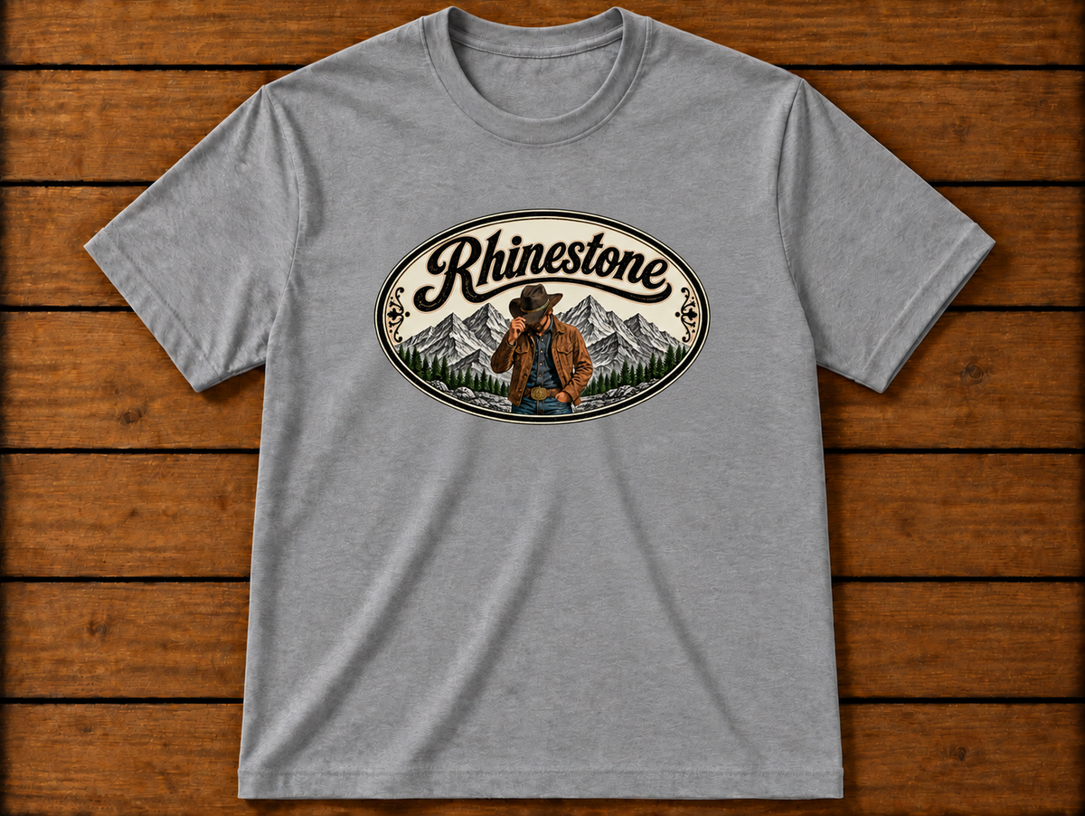 The "Rhinestone" black t-shirt