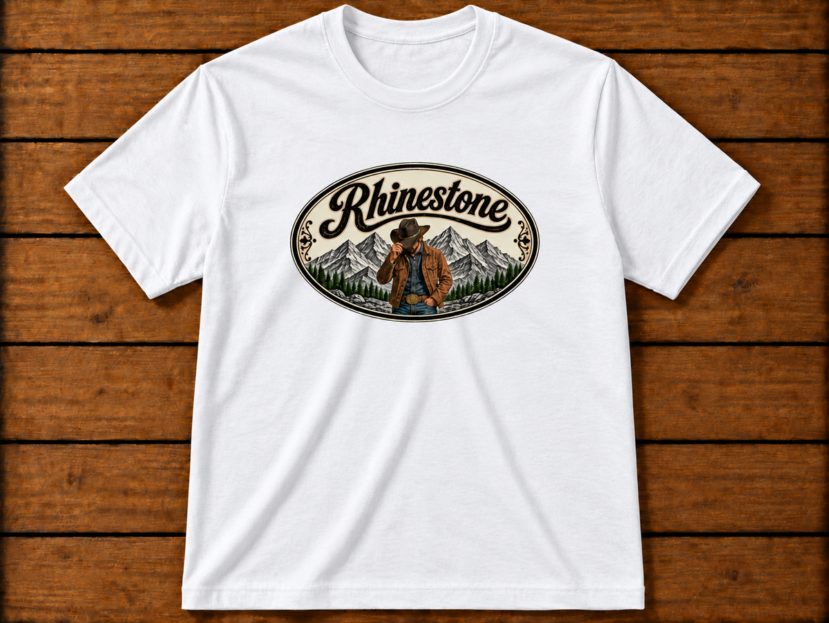 The "Rhinestone" white t-shirt