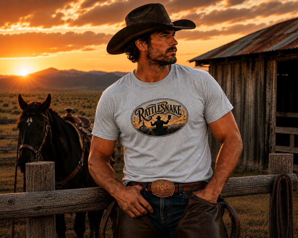 The "Rattlesnake" grey t-shirt