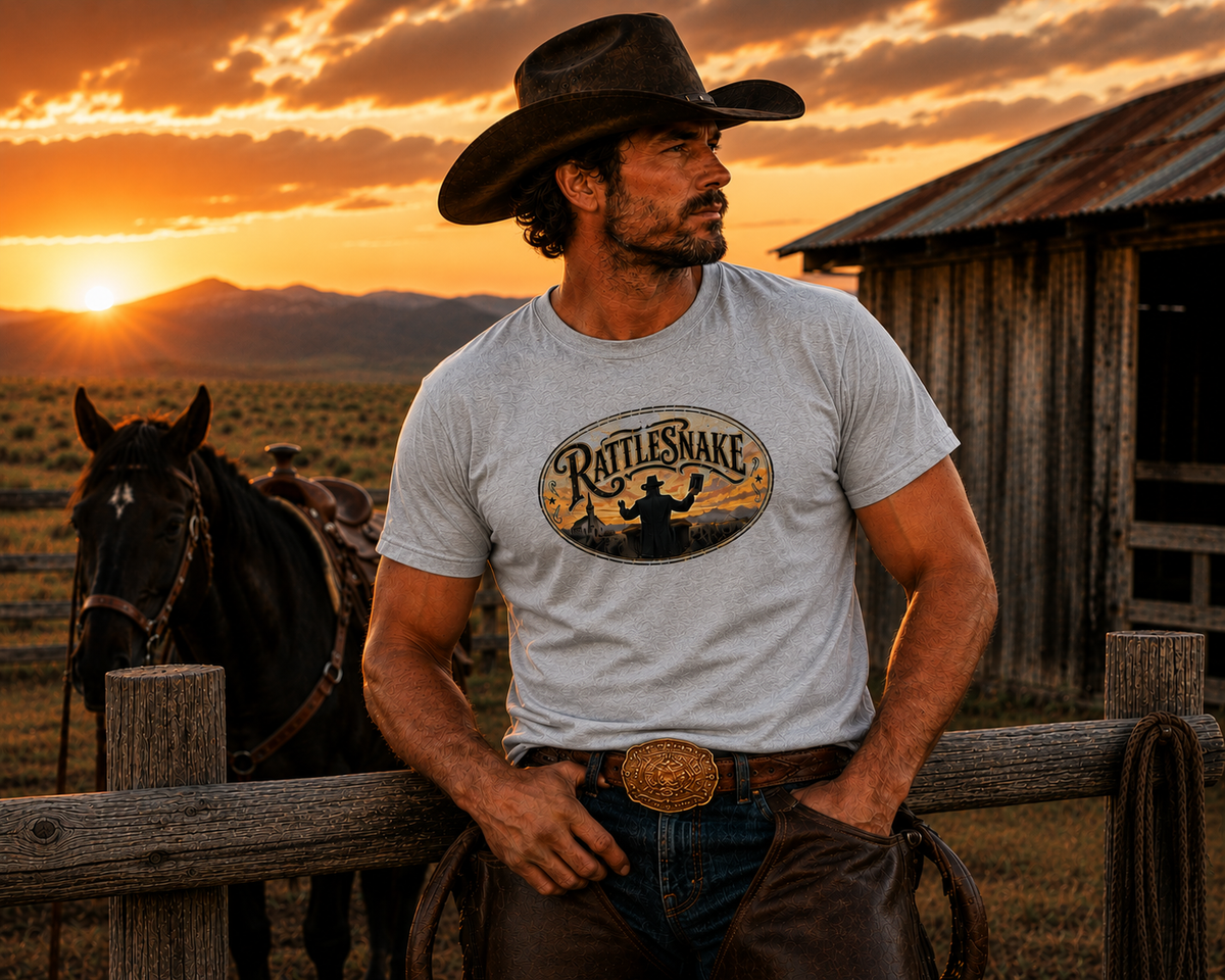 The "Rattlesnake" grey t-shirt