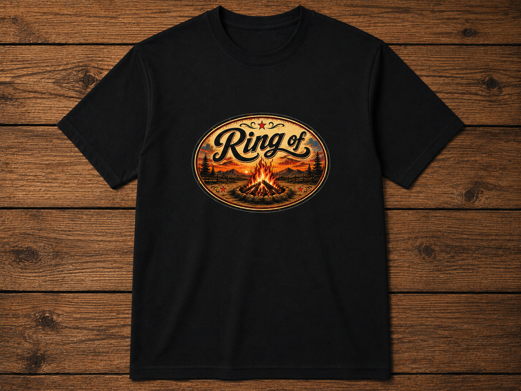 The "Fire" black t-shirt
