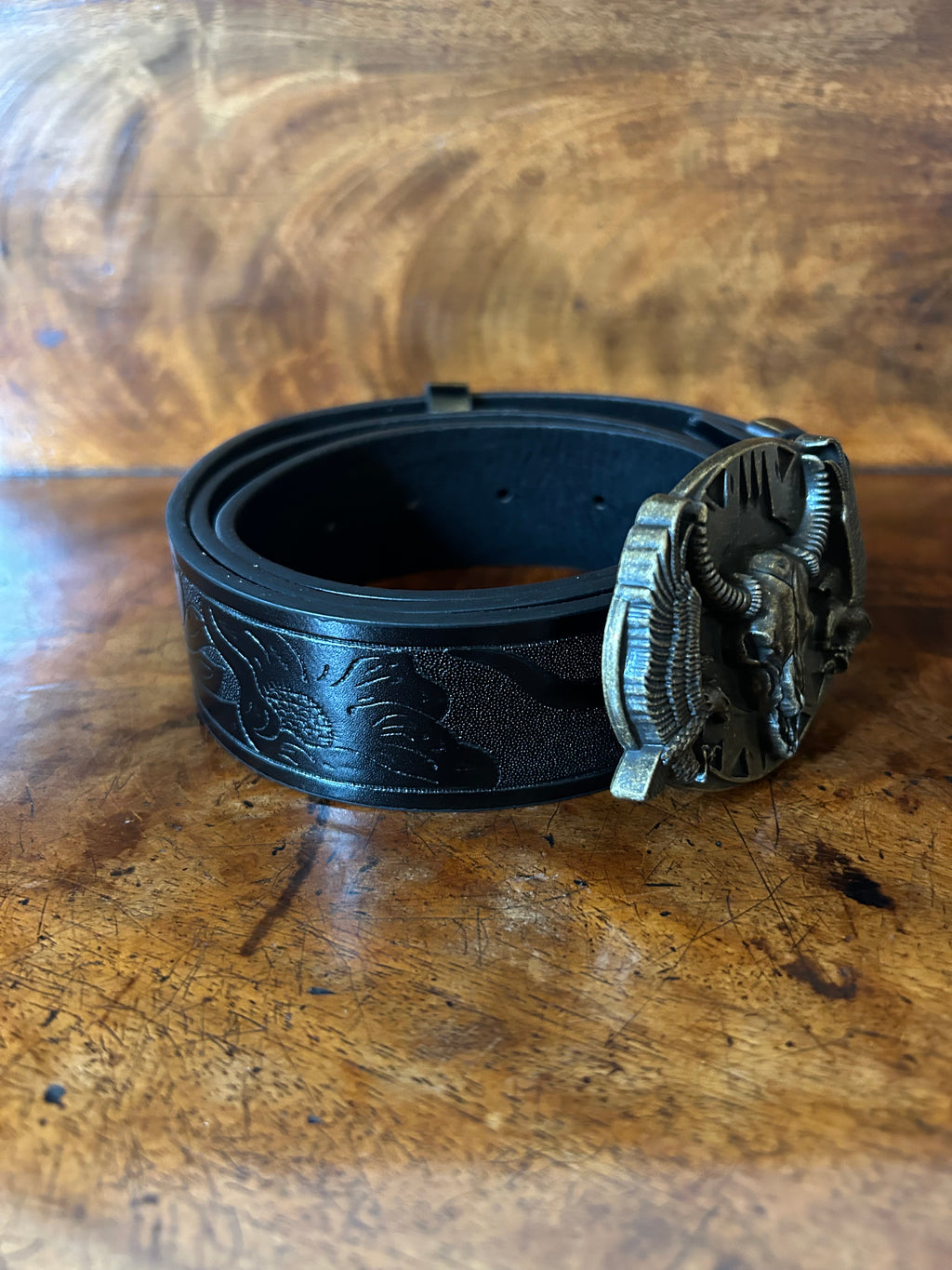 Cow Horn Black Belt