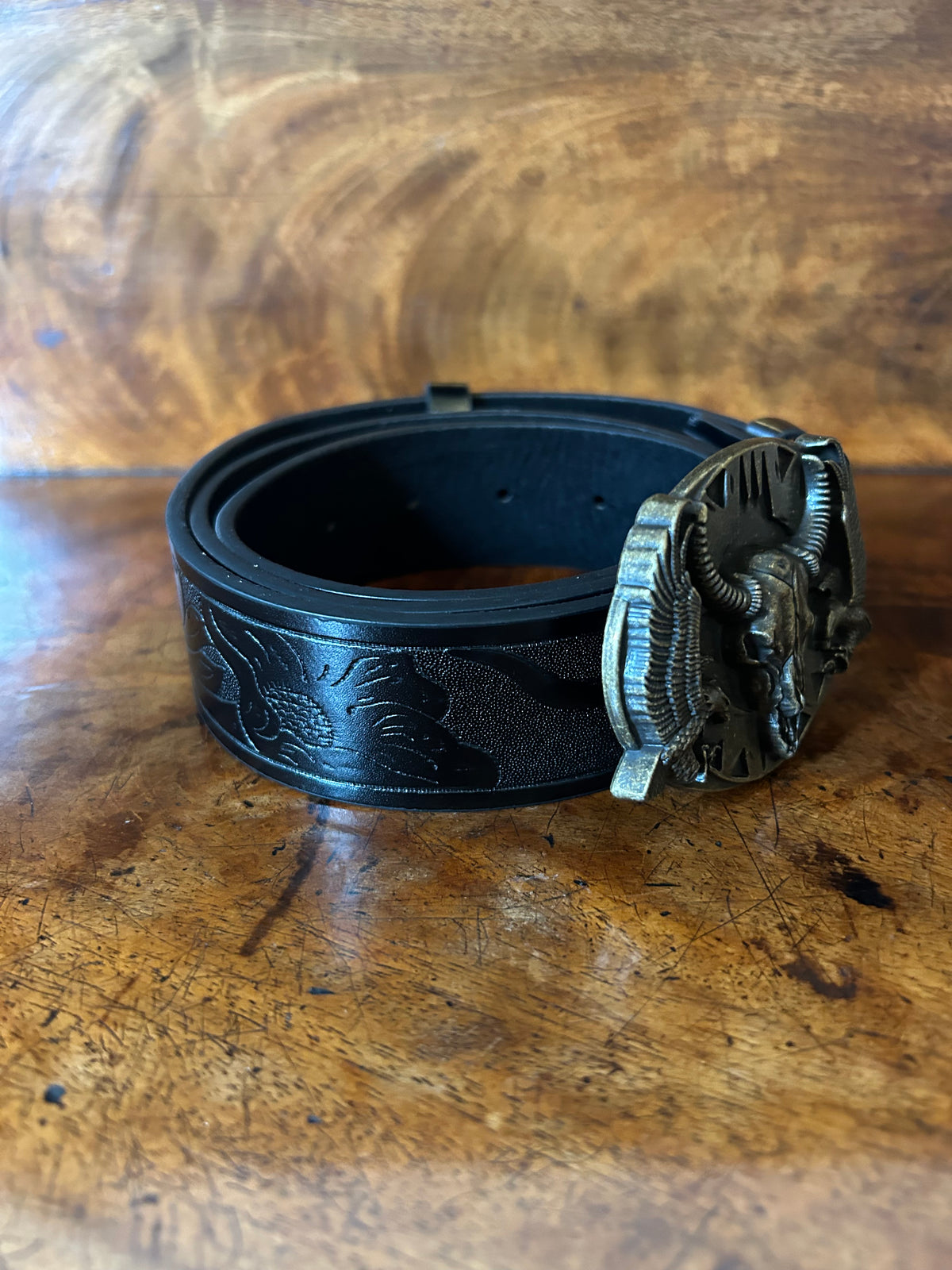 Cow Horn Black Belt