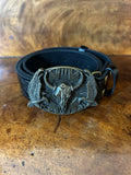 Cow Horn Black Belt