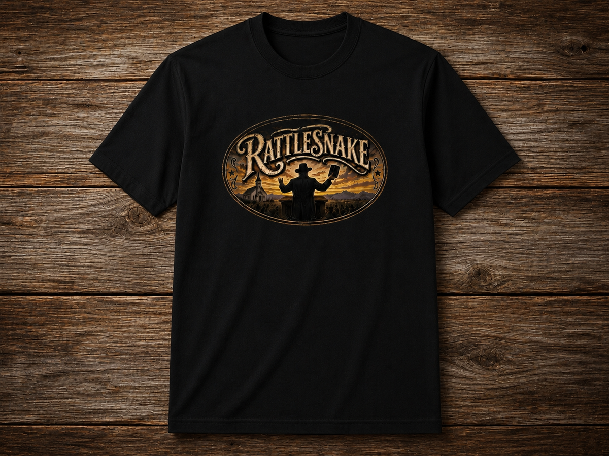 The "Rattlesnake" white t-shirt