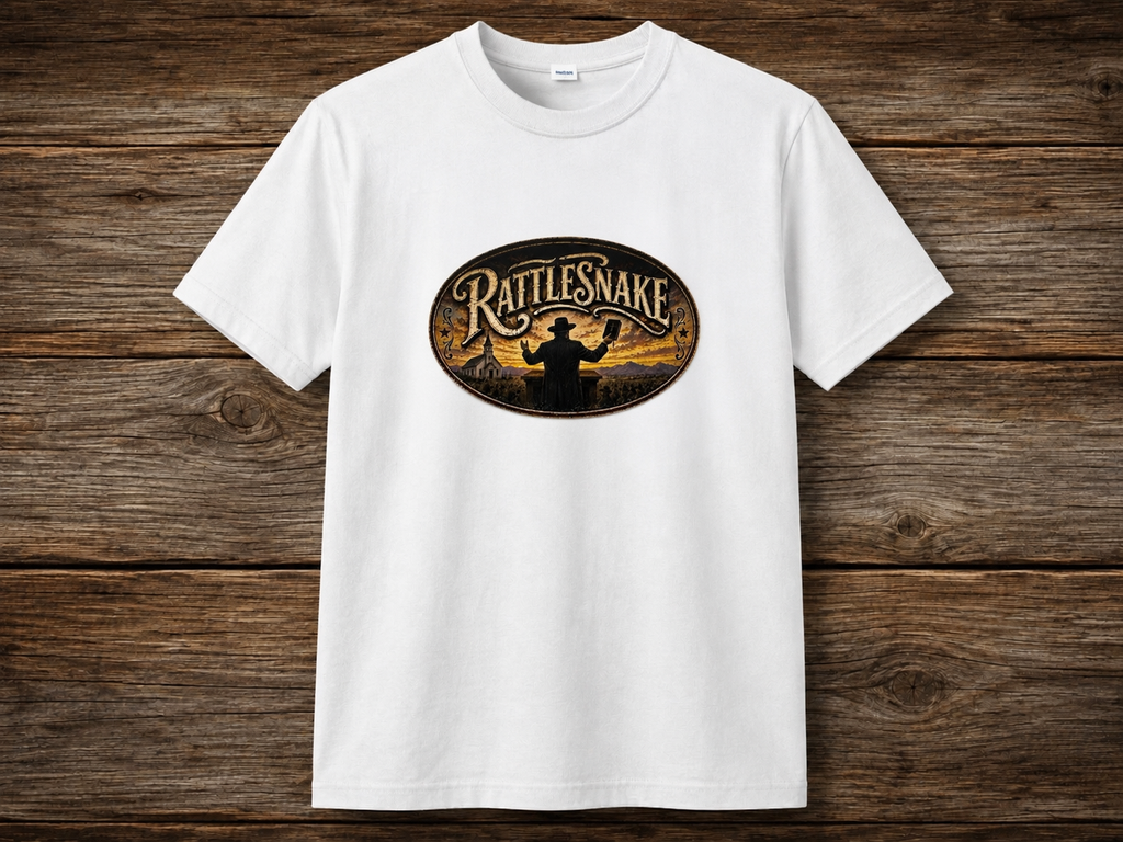 The "Rattlesnake" black t-shirt