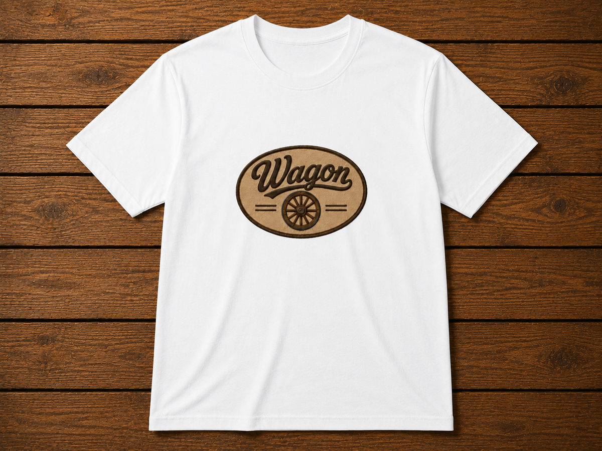 The "Wagon Wheel" black t-shirt